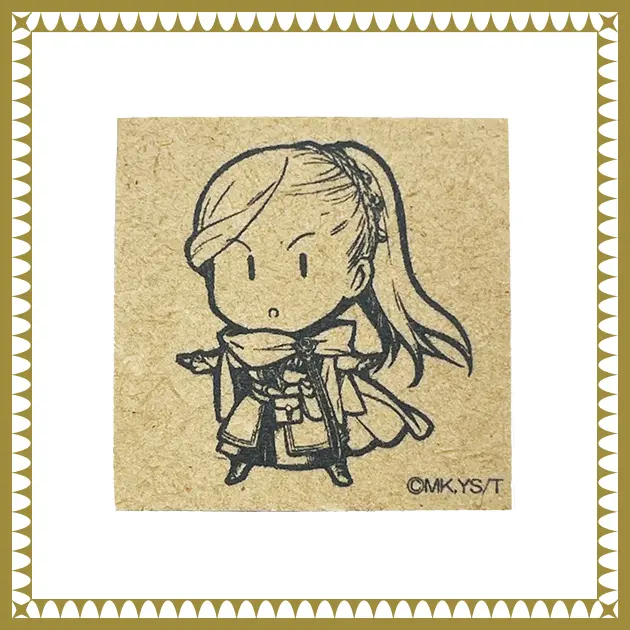 木製ちびキャラスタンプ（ローゼマイン）